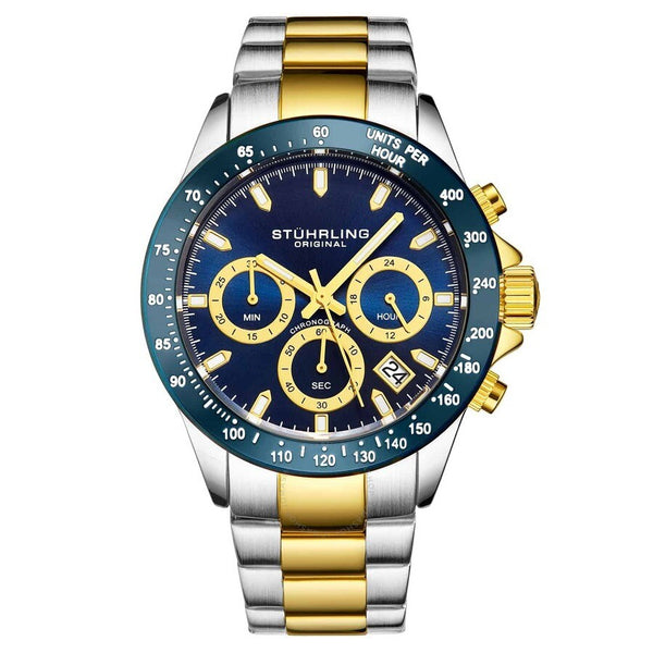 Stuhrling Original Monaco Blue Dial Men's Watch M15972 - The Watches Men & Co