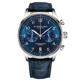 Stuhrling Original Monaco Chronograph Quartz Blue Dial Men's Watch M17970 - The Watches Men & Co