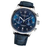 Stuhrling Original Monaco Chronograph Quartz Blue Dial Men's Watch M17970 - The Watches Men & Co #2