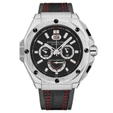 Stuhrling Original Monaco Chronograph Quartz Black Dial Men's Watch M18236 - The Watches Men & Co