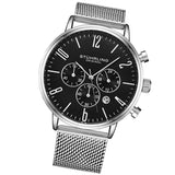 Stuhrling Original Monaco Chronograph Quartz Black Dial Men's Watch M16247 - The Watches Men & Co #2