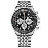 Stuhrling Original Monaco Chronograph Quartz Black Dial Men's Watch M18217 - The Watches Men & Co