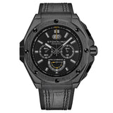 Stuhrling Original Monaco Chronograph Quartz Black Dial Men's Watch M18238 - The Watches Men & Co