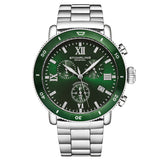 Stuhrling Original Monaco Chronograph Quartz Green Dial Men's Watch M17995 - The Watches Men & Co