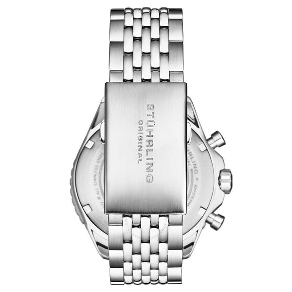 Stuhrling Original Monaco Chronograph Quartz Green Dial Men's Watch M18218 - The Watches Men & Co #2