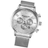 Stuhrling Original Monaco Chronograph Quartz Silver Dial Men's Watch M16248 - The Watches Men & Co #2