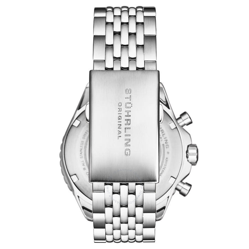 Stuhrling Original Monaco Chronograph Quartz Silver Dial Men's Watch M18215 - The Watches Men & Co #2