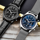 Stuhrling Original Monaco Quartz Black Dial Men's Watch M13651 - The Watches Men & Co #3