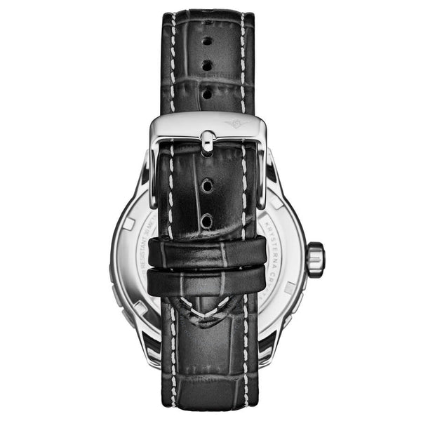 Stuhrling Original Monaco Quartz Black Dial Men's Watch M18224 - The Watches Men & Co #2