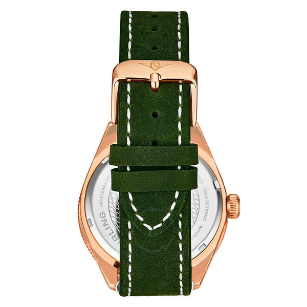 Stuhrling Original Monaco Quartz Green Dial Men's Watch M13665 - The Watches Men & Co #2