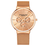 Stuhrling Original Monaco Quartz Rose Gold Dial Men's Watch M16243 - The Watches Men & Co