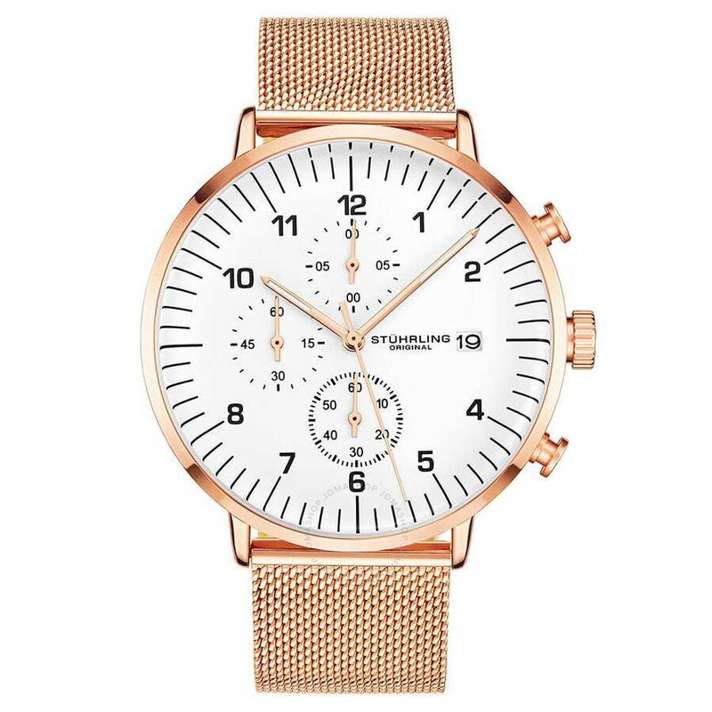 Stuhrling Original Monaco White Dial Men's Watch M15643 - The Watches Men & Co