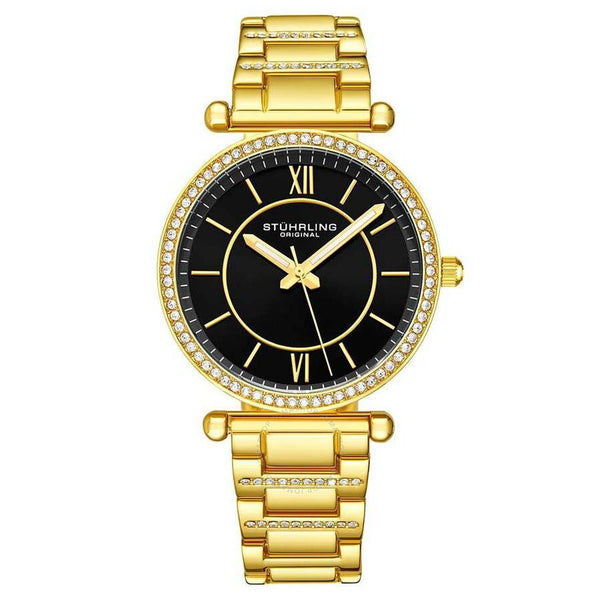 Stuhrling Original Symphony Black Dial Ladies Watch M15616 - The Watches Men & Co