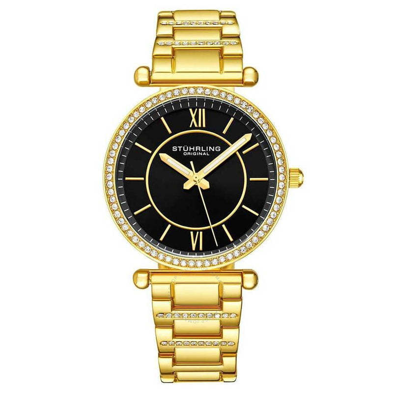 Stuhrling Original Symphony Black Dial Ladies Watch M15616 - The Watches Men & Co