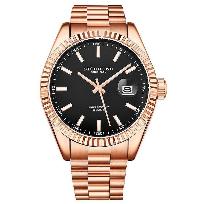 Stuhrling Original Symphony Black Dial Men's Watch M15694 - The Watches Men & Co