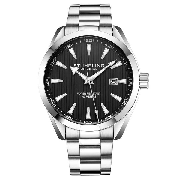 Stuhrling Original Symphony Black Dial Men's Watch M15788 - The Watches Men & Co