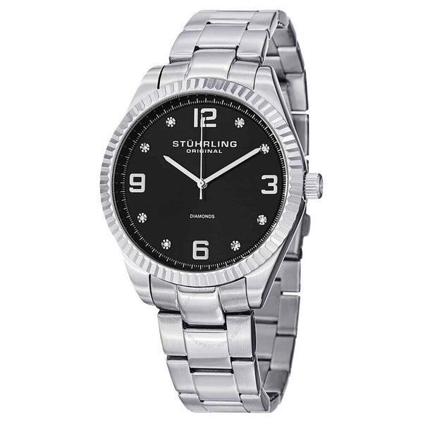 Stuhrling Original Symphony Diamond Black Dial Men's Watch M15354 - The Watches Men & Co