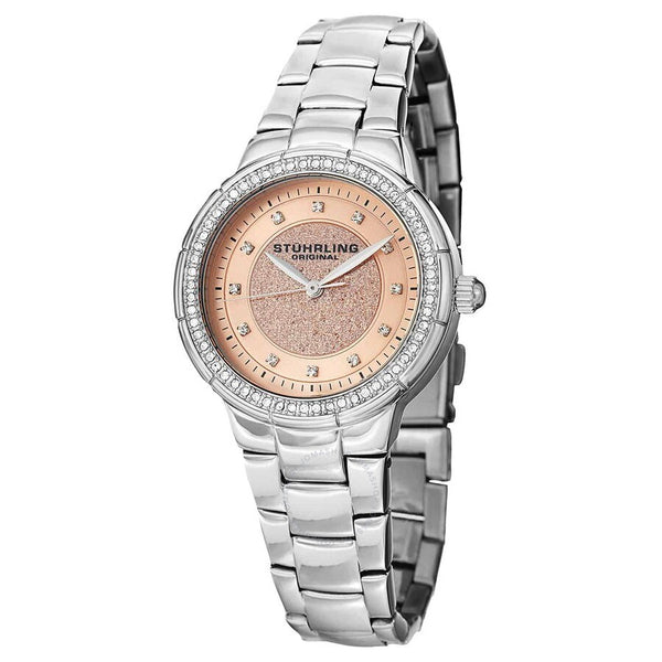 Stuhrling Original Symphony Pink Dial Ladies Watch M15479 - The Watches Men & Co