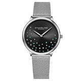 Stuhrling Original Symphony Quartz Black Dial Ladies Watch M16811 - The Watches Men & Co