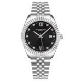 Stuhrling Original Symphony Quartz Black Dial Ladies Watch M17178 - The Watches Men & Co #2
