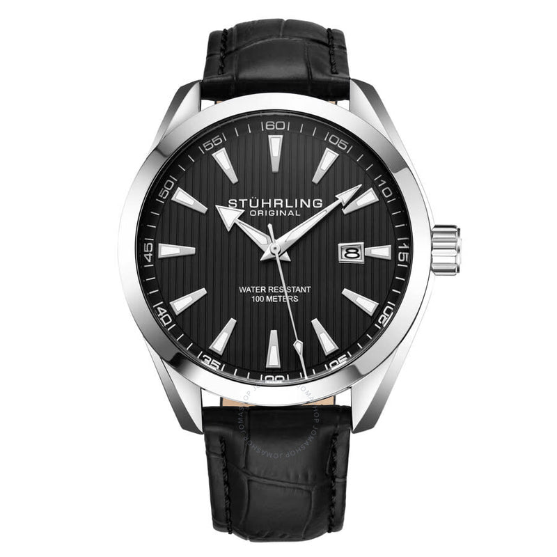 Stuhrling Original Symphony Quartz Black Dial Men's Watch M16741 - The Watches Men & Co