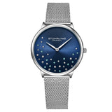 Stuhrling Original Symphony Quartz Blue Dial Ladies Watch M16778 - The Watches Men & Co