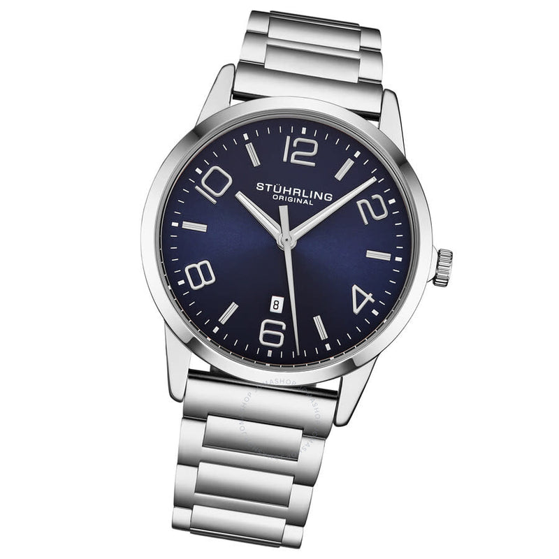 Stuhrling Original Symphony Quartz Blue Dial Men's Watch M17208 - The Watches Men & Co #2
