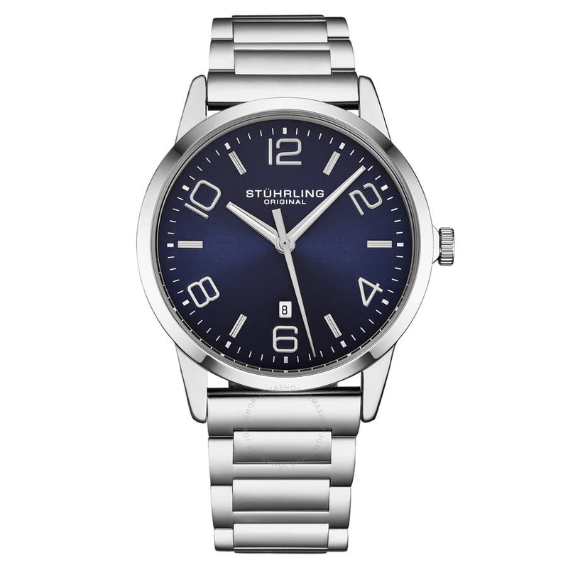 Stuhrling Original Symphony Quartz Blue Dial Men's Watch M17208 - The Watches Men & Co