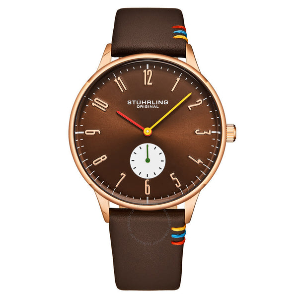 Stuhrling Original Symphony Quartz Brown Dial Men's Watch M17204 - The Watches Men & Co
