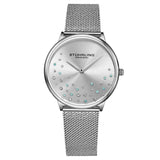 Stuhrling Original Symphony Quartz Silver Dial Ladies Watch M16773 - The Watches Men & Co