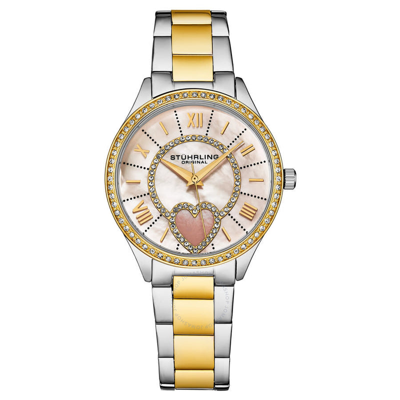Stuhrling Original Symphony Quartz White Dial Ladies Watch M17175 - The Watches Men & Co