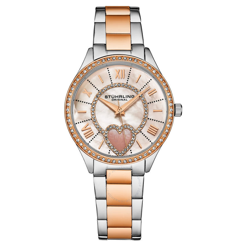 Stuhrling Original Symphony Quartz White Dial Ladies Watch M17197 - The Watches Men & Co