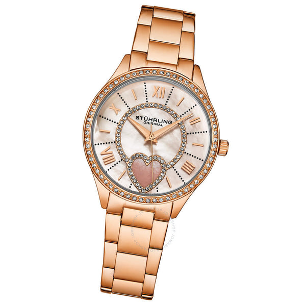 Stuhrling Original Symphony Quartz White Dial Ladies Watch M17198 - The Watches Men & Co #2