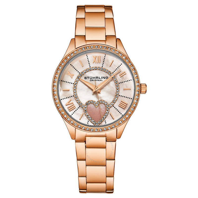 Stuhrling Original Symphony Quartz White Dial Ladies Watch M17198 - The Watches Men & Co