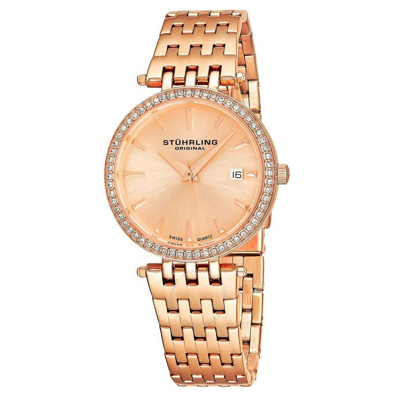 Stuhrling Original Symphony Rose Gold-tone Dial Ladies Watch M15335 - The Watches Men & Co