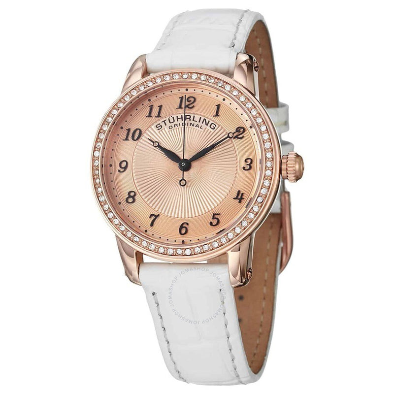 Stuhrling Original Symphony Rose Gold-tone Dial Ladies Watch M15366 - The Watches Men & Co