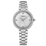 Stuhrling Original Symphony Quartz Silver Dial Ladies Watch M18002 - The Watches Men & Co