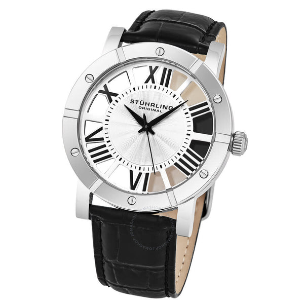 Stuhrling Original Symphony Quartz Silver Dial Men's Watch M17962 - The Watches Men & Co