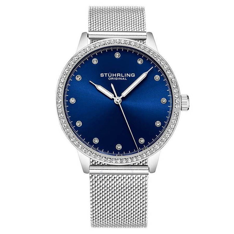 Stuhrling Original Vogue Blue Dial Ladies Watch M15606 - The Watches Men & Co