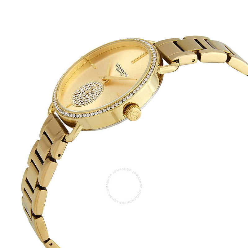 Stuhrling Original Vogue Gold Dial Ladies Watch M15630 - The Watches Men & Co #2