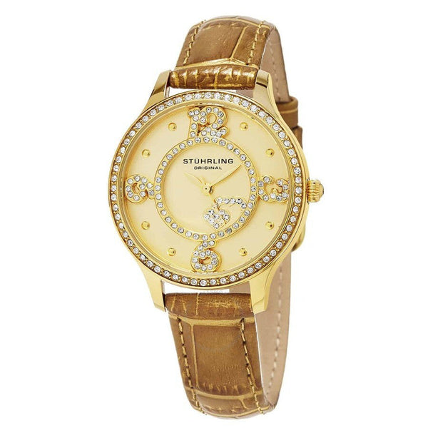 Stuhrling Original Vogue Gold-tone Dial Ladies Watch M15431 - The Watches Men & Co