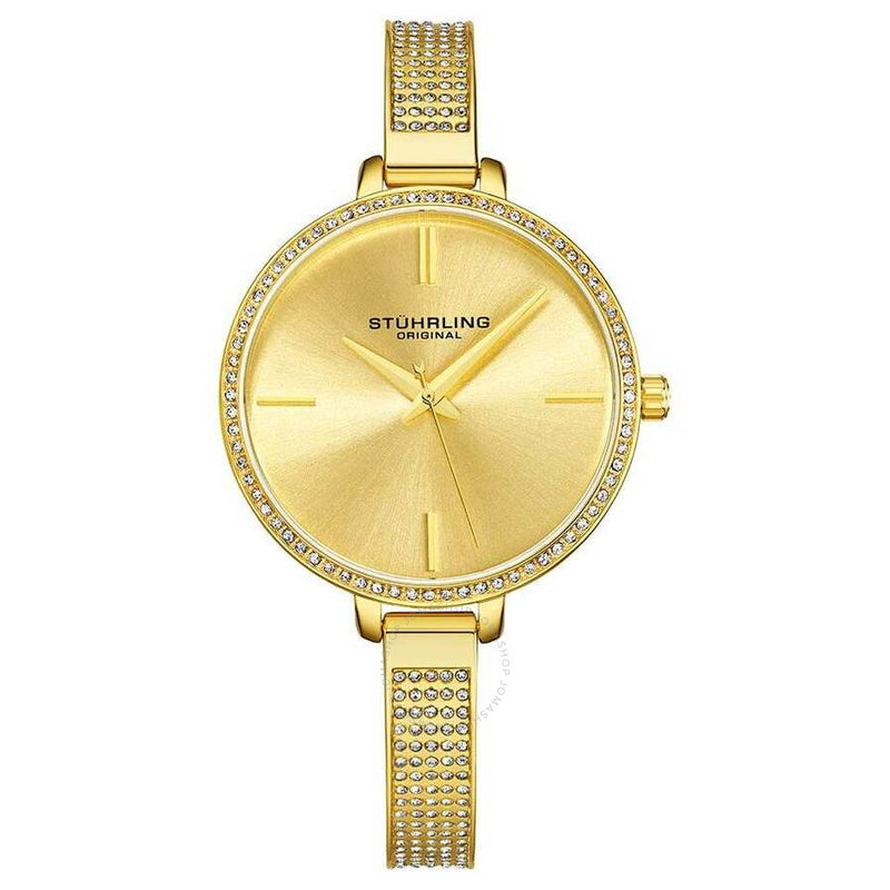 Stuhrling Original Vogue Gold-tone Dial Ladies Watch M15753 - The Watches Men & Co