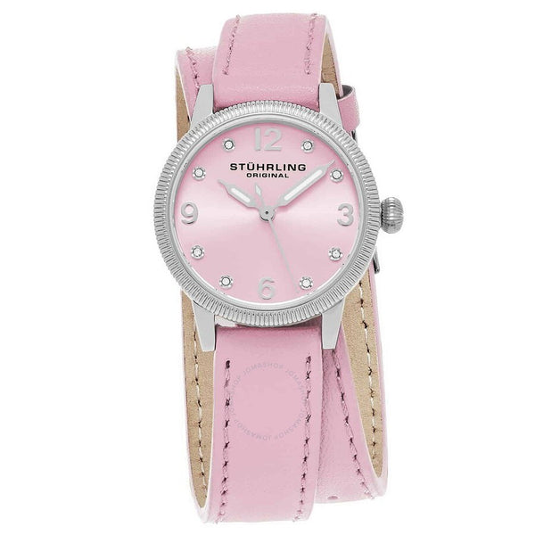 Stuhrling Original Vogue Pink Dial Ladies Watch M15357 - The Watches Men & Co