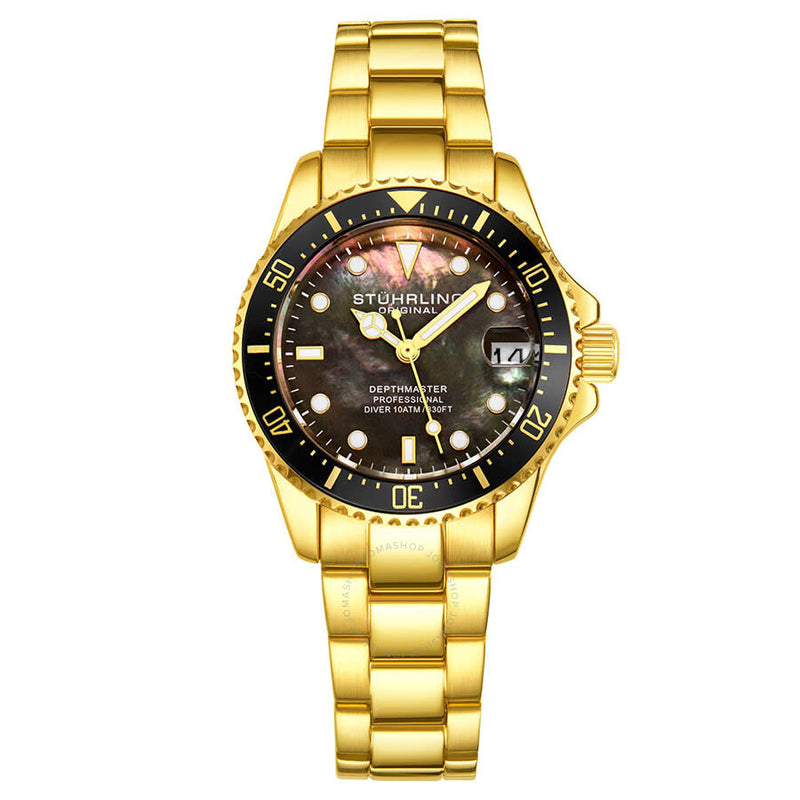 Stuhrling Original Vogue Quartz Black Dial Ladies Watch M13645 - The Watches Men & Co