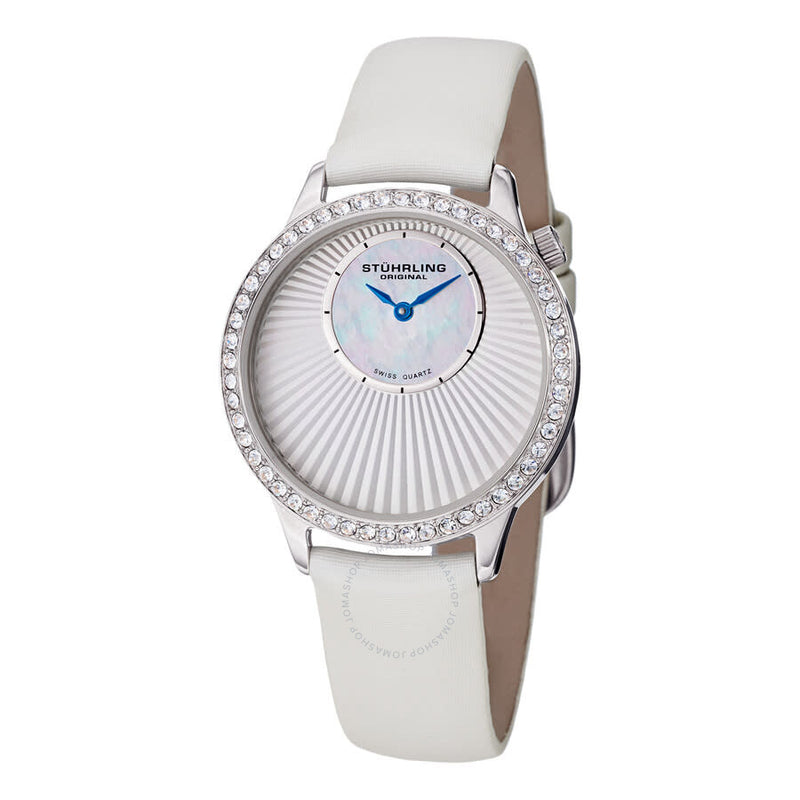 Stuhrling Original Vogue Quartz White Dial Ladies Watch M15253 - The Watches Men & Co
