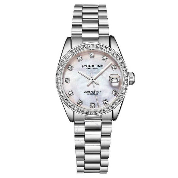 Stuhrling Original Vogue Silver-tone Dial Ladies Watch M15700 - The Watches Men & Co