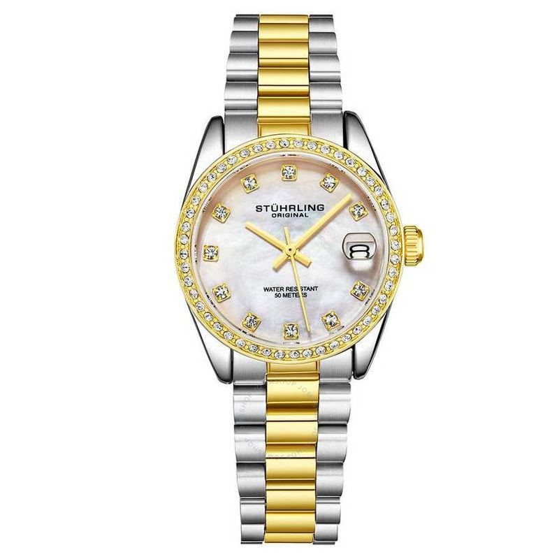 Stuhrling Original Vogue Silver-tone Dial Ladies Watch M15708 - The Watches Men & Co