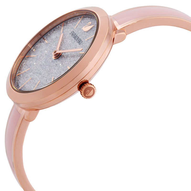 Swarovski Attract Metal Bracelet Silver Dial Rose Gold Tone Women's Watch 5642221