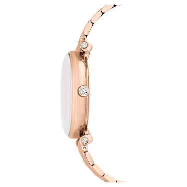 Swarovski Crystalline Wonder women's watch profile showing case thickness and bracelet links