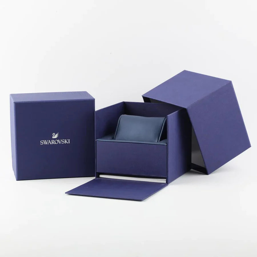 Swarovski Octea Lux Chrono Green Dial Green Leather Strap Women's Watch 5452498